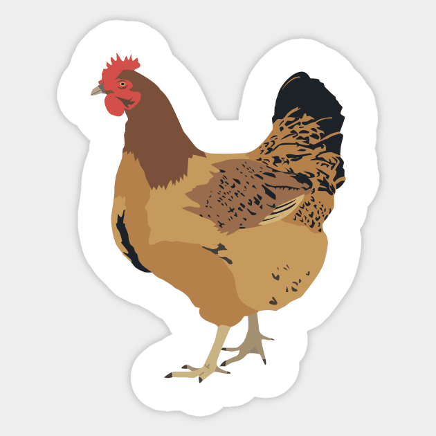 Brown Hen Sticker by NorseTech